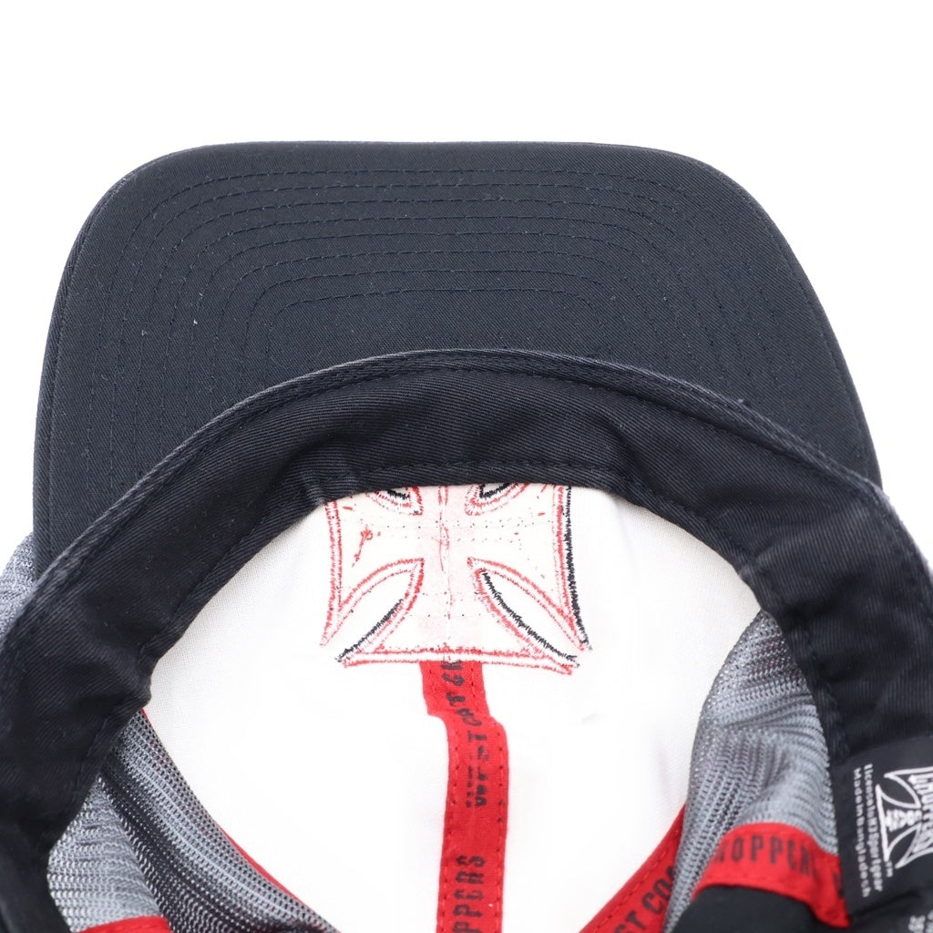 VINTAGE(ヴィンテージ) WEST COAST CHOPPERS (ウエスト コースト チョッパーズ) MESH CAP メッシュ キャップ ブラック/レッド
