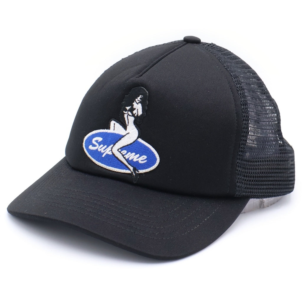SUPREME(シュプリーム) 23AW Pinup Mesh Back 5-Panel メッシュ キャップ ブラック