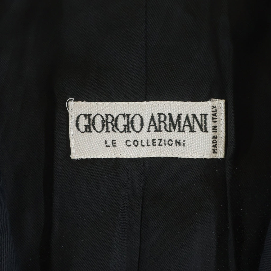 GIORGIO ARMANI(ジョルジオアルマーニ) COLLEZIONI RAYON COTTON TAILORED JACKET レーヨン コットン テーラードジャケット ブラック