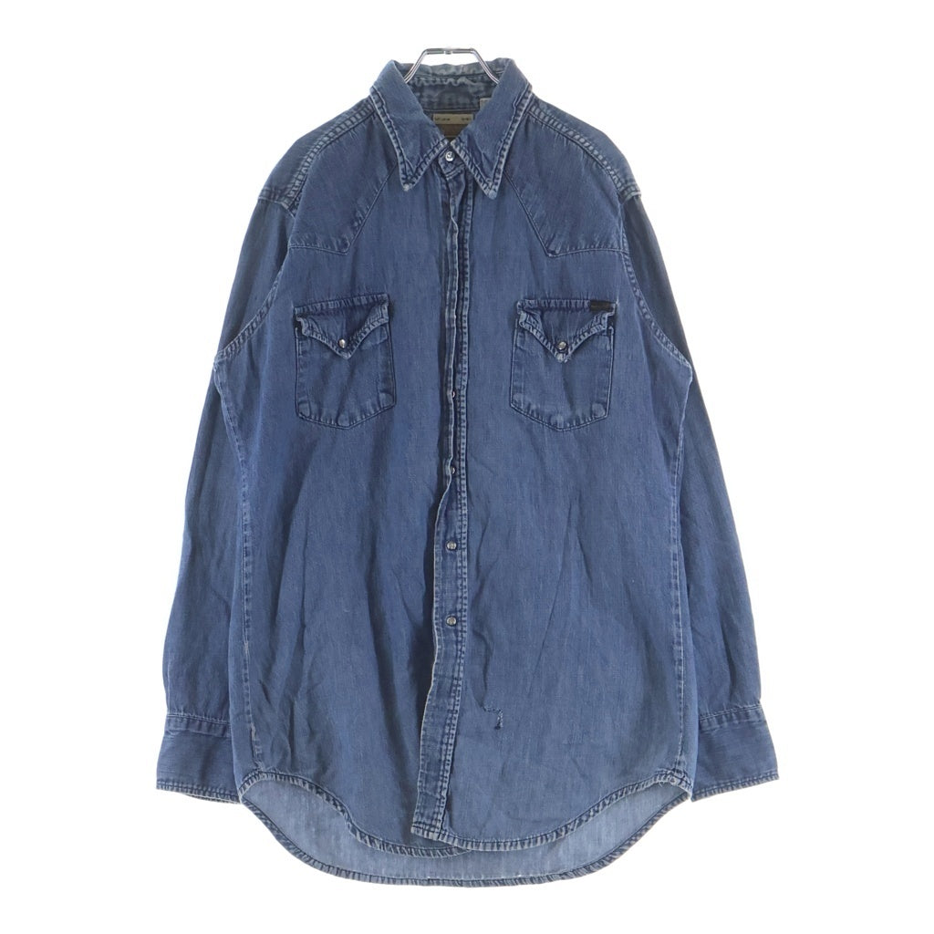 VINTAGE(ヴィンテージ) 70s WESTERN WEAR DENIM L/S SHIRT デニムウエスタンシャツ インディゴ