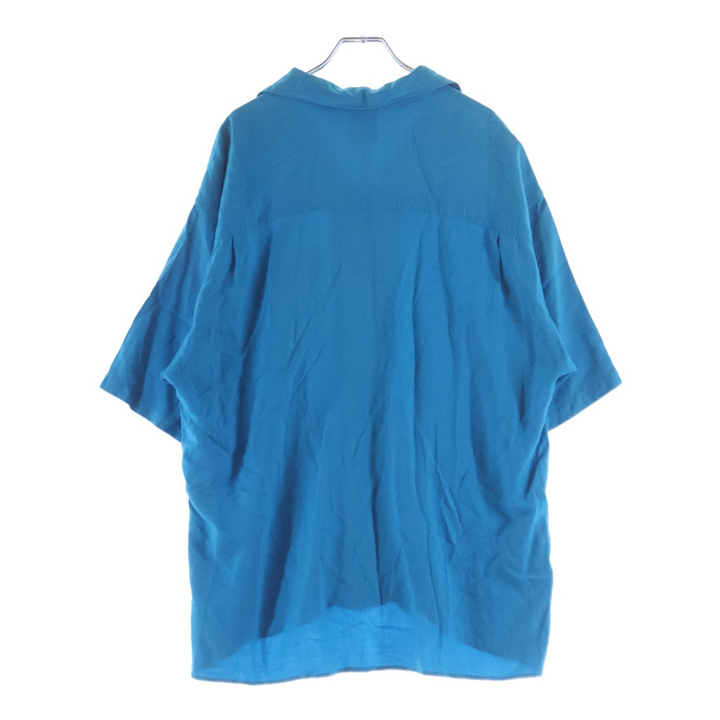 GAP(ギャップ) OLD GAP RAYON OPEN COLOR SHIRT レーヨン オープンカラー半袖シャツ ブルー