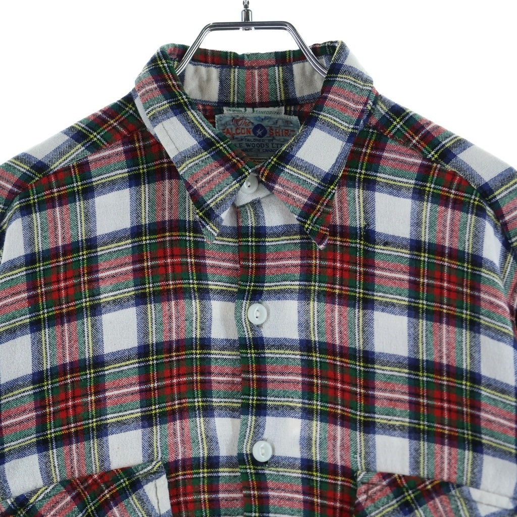 VINTAGE(ヴィンテージ) 50S FLANNEL L/S CHECK SHIRT マチ付き フランネル チェック 長袖シャツ レッド/グリーン/ホワイト