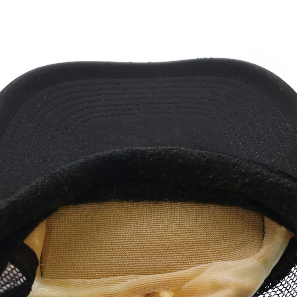 CHROME HEARTS(クロムハーツ) OLD TRUCKER CAP FUCK オールド パッチメッシュトラッカーキャップ 帽子 ブラック/ホワイト