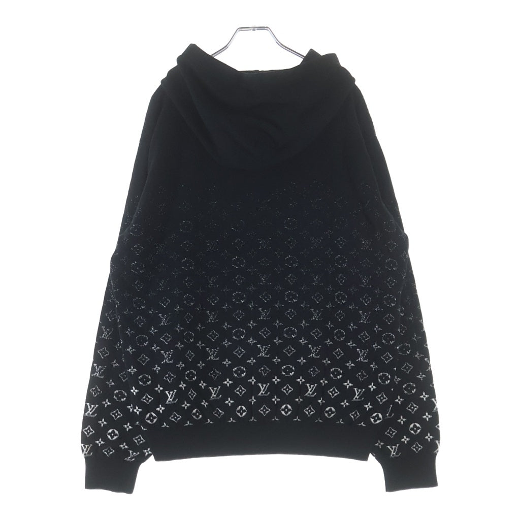LOUIS VUITTON(ルイヴィトン) 22AW モノグラム グラディエント ニット フーディ プルオーバー パーカー ブラック RM222Q USO HNN45W
