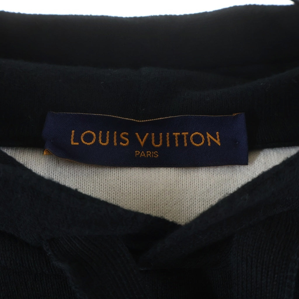LOUIS VUITTON(ルイヴィトン) 22AW モノグラム グラディエント ニット フーディ プルオーバー パーカー ブラック RM222Q USO HNN45W