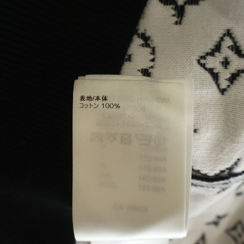 LOUIS VUITTON(ルイヴィトン) 22AW モノグラム グラディエント ニット フーディ プルオーバー パーカー ブラック RM222Q USO HNN45W