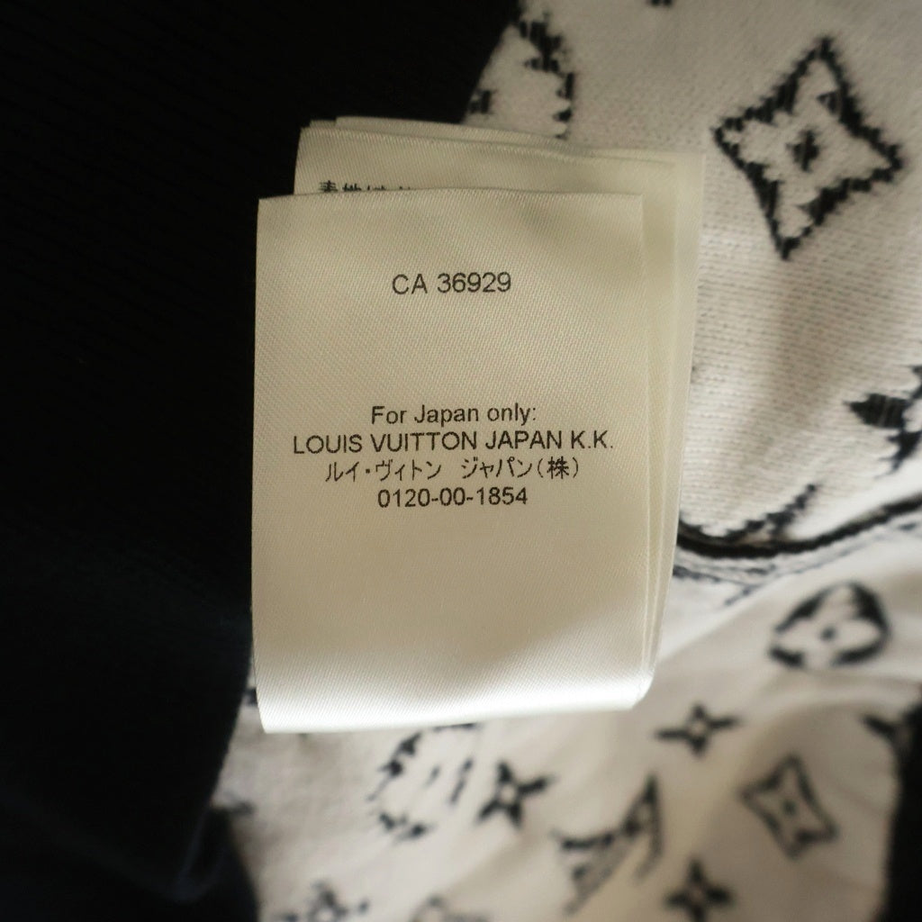 LOUIS VUITTON(ルイヴィトン) 22AW モノグラム グラディエント ニット フーディ プルオーバー パーカー ブラック RM222Q USO HNN45W