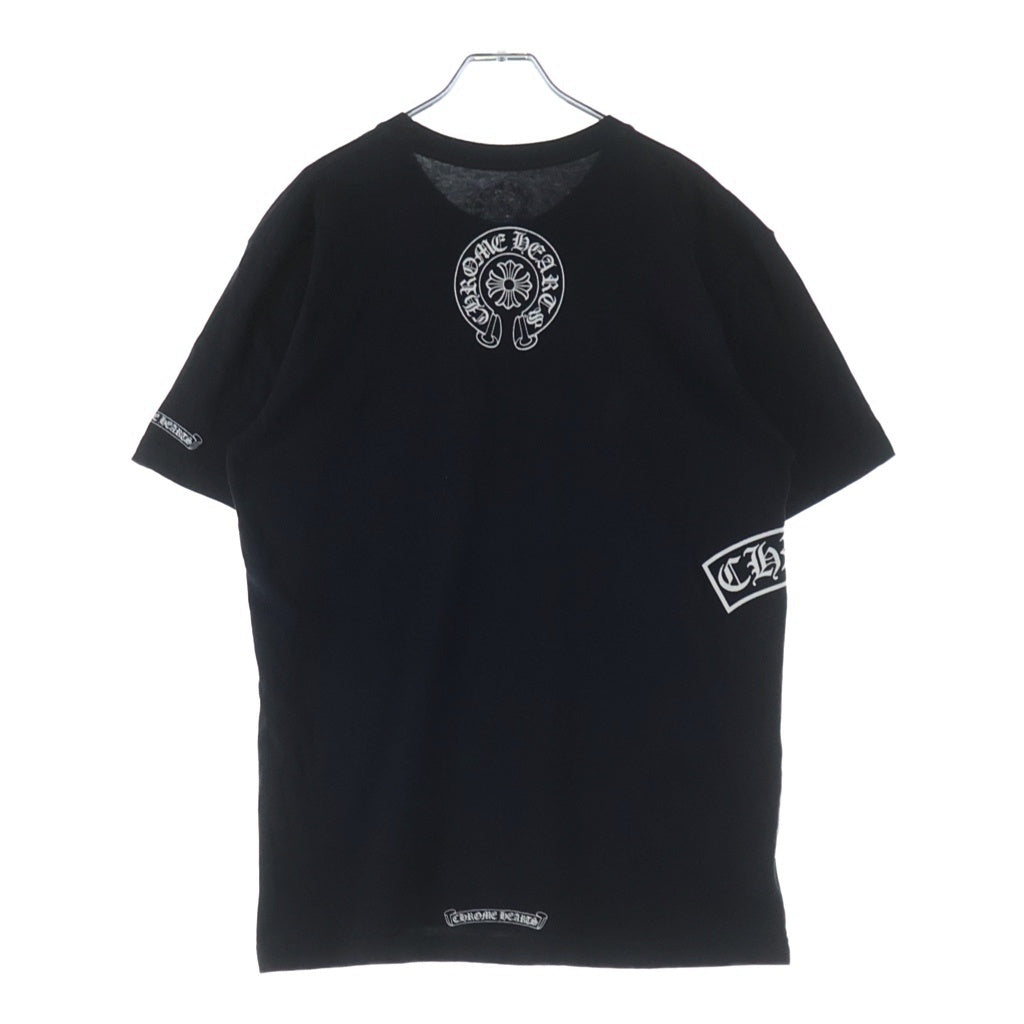 CHROME HEARTS(クロムハーツ) CH TSHIRT サイドTスクロール 胸ポケット半袖プリントTシャツ ブラック
