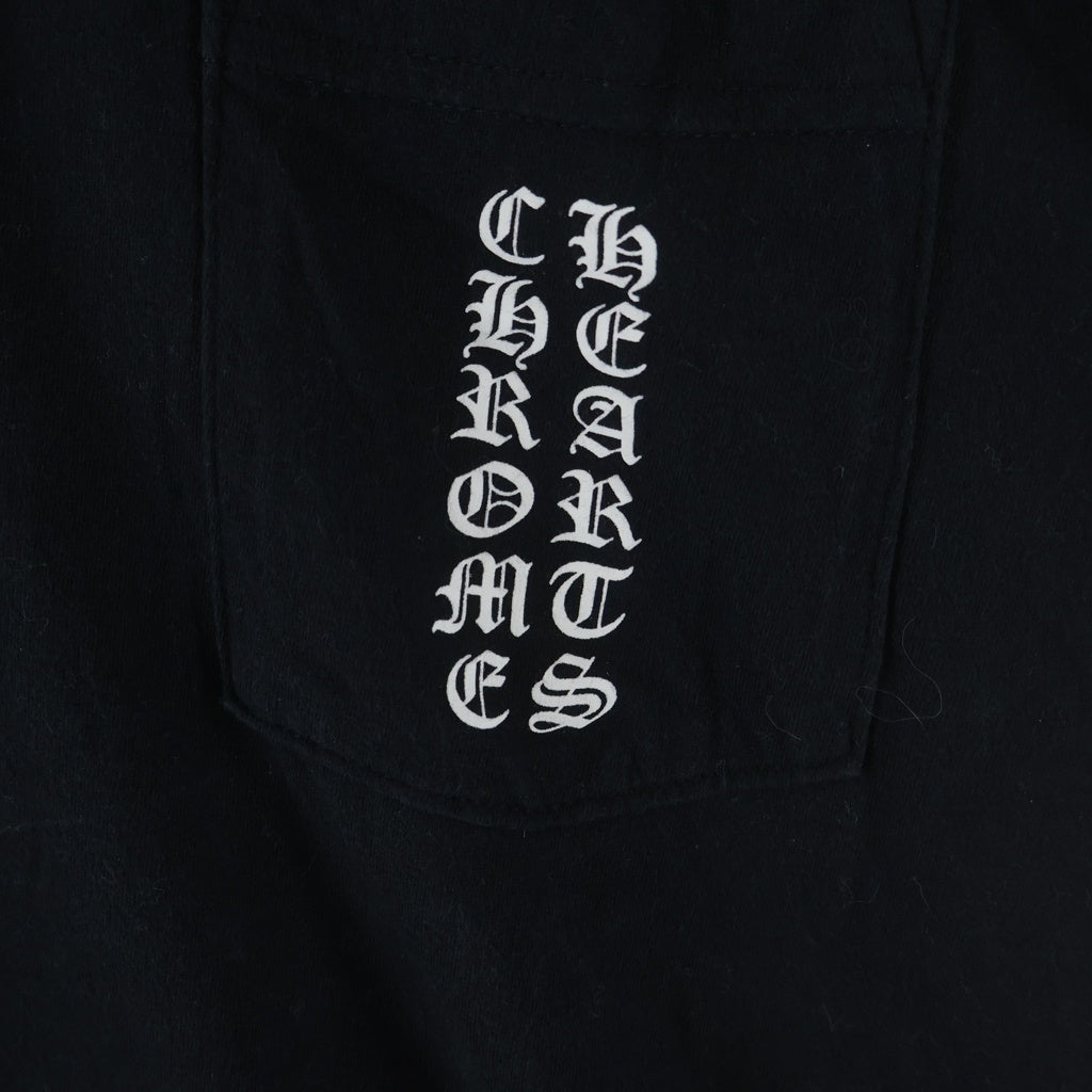 正規 CHROME HEARTS クロムハーツ CHプリント スクロールTシャツ CHROME HEARTS(クロムハーツ) CH TSHIRT サイドTスクロール 胸ポケット