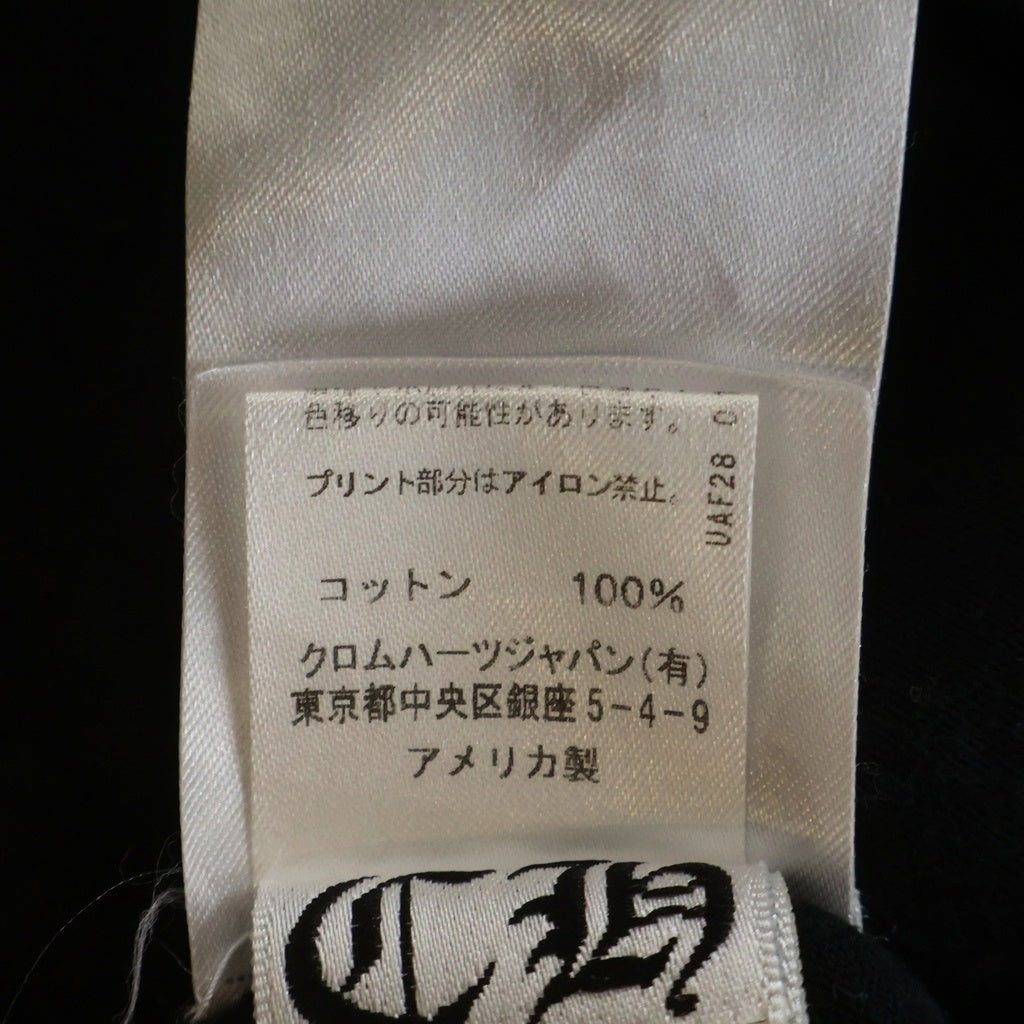 CHROME HEARTS(クロムハーツ) CH TSHIRT サイドTスクロール 胸ポケット半袖プリントTシャツ ブラック