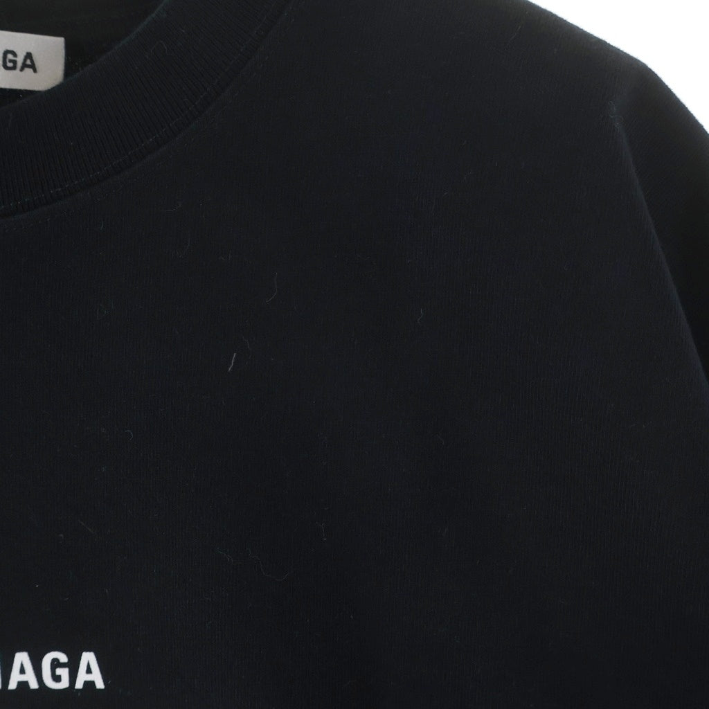 BALENCIAGA(バレンシアガ) 20SS CREWプリント クルーネック 半袖Tシャツ ブラック 612965 TIV24