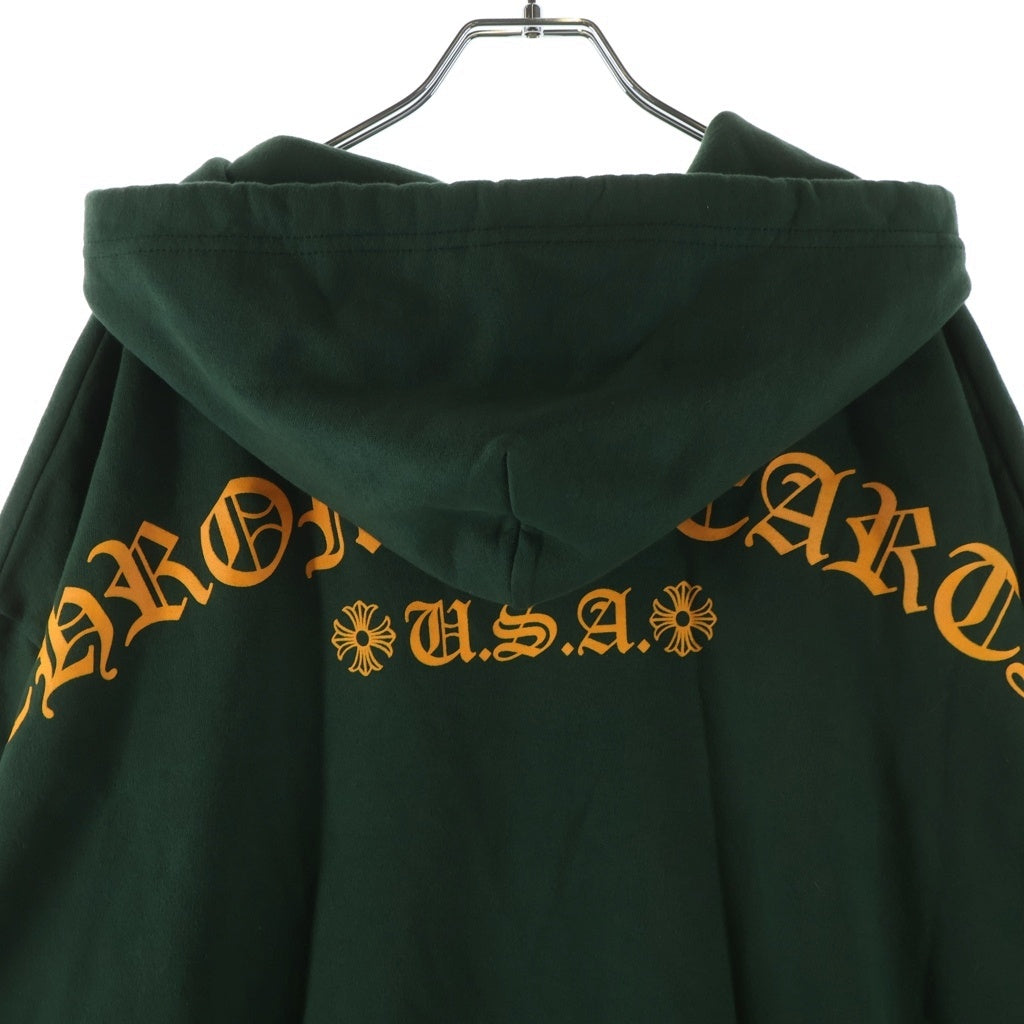 CHROME HEARTS(クロムハーツ) SWTSHRT PLVR LTD ONLINE オンライン限定 Tバープリント プルオーバースウェットパーカー フーディー グリーン