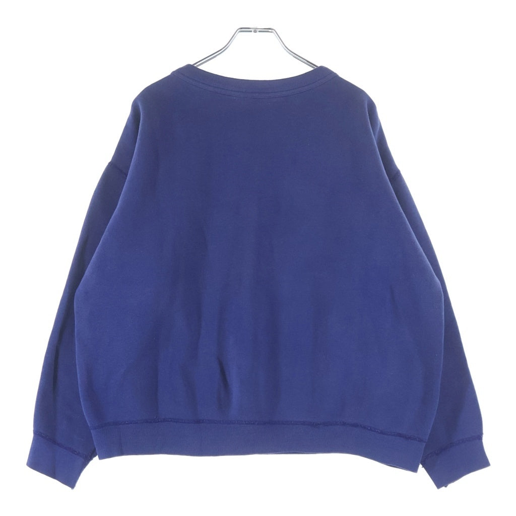 VINTAGE(ヴィンテージ) 50-60S SOLID SWEAT ソリッド スウェット バインダー 前V 貫通ステッチ スウェット トレーナー ネイビー