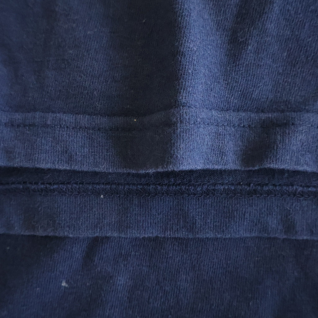 VINTAGE(ヴィンテージ) 90S OASIS TRICOLOR LINE LOGO ACME オアシス トリコロール バンド 半袖Tシャツ カットソー ネイビー