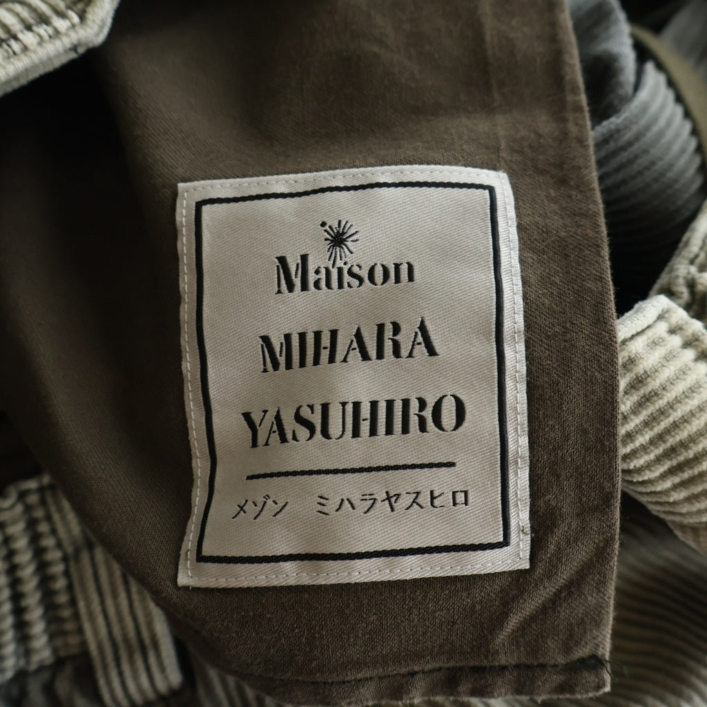 MAISON MIHARAYASUHIRO(メゾンミハラヤスヒロ) MMY SORDUROY TROUSERS PANTS コーデュロイ パンツ グレー