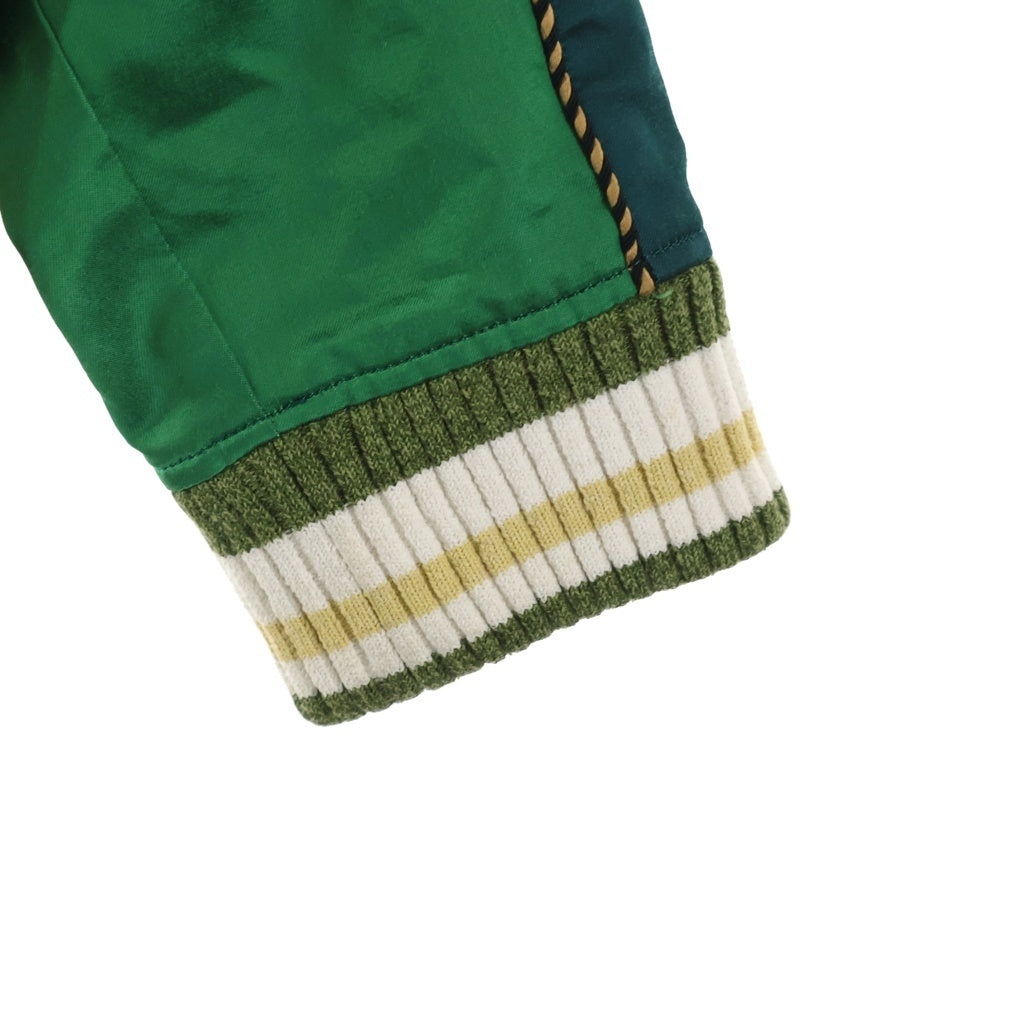 MAISON MIHARAYASUHIRO(メゾンミハラヤスヒロ) MMY NO CLUB LONE WOLF SOUVENIR JACKET BIG ZIPPER 大ジップ スカジャン カーキ