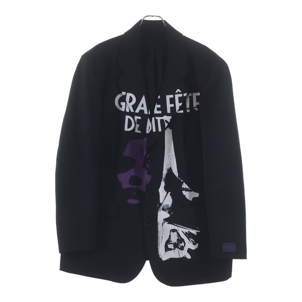 RAF SIMONS(ラフシモンズ) Grand Fete de Nuit OVER SIZE TAILORED JACKET オーバーサイズテーラードジャケット ブラック 222-M545C