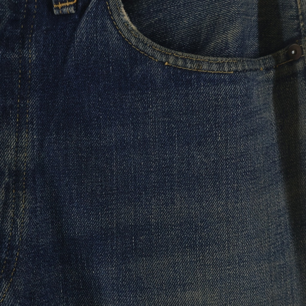 Levi's(リーバイス) 50S 501XX 53MODEL BIG E 革パッチ 両面タブ ボタン裏無刻印 リベット裏16 赤耳 コインポケット裏シングル 隠しリベット 赤耳 ボタンフライ デニムパンツ