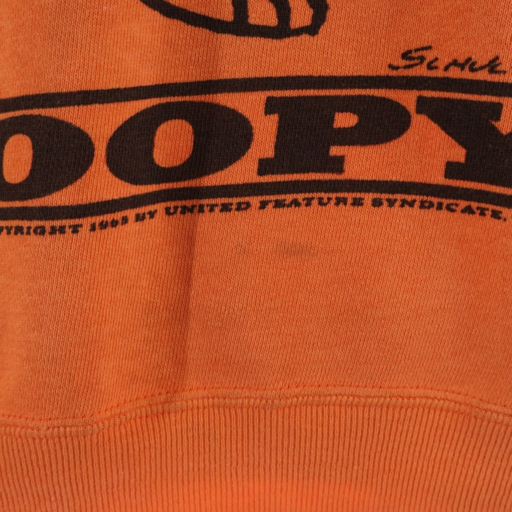 VINTAGE(ヴィンテージ) 60S MAYO SPRUCE SNOOPY PEANUTS SWEAT 染み込みプリント ラグランスリーブ スウェット オレンジ