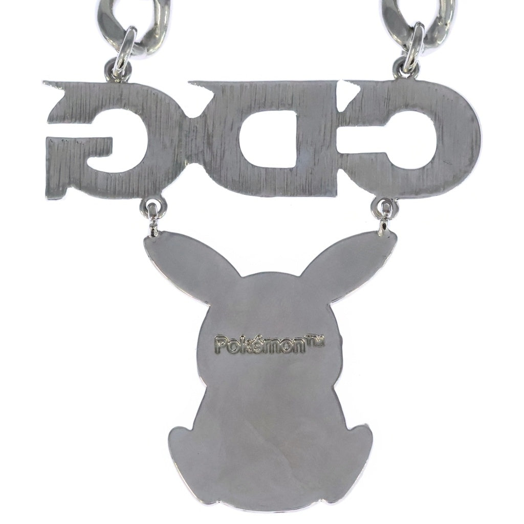 CDG(シーディージー) 22AW pokemon logo necklace ピカチュウモチーフ ロゴ ネックレス シルバー