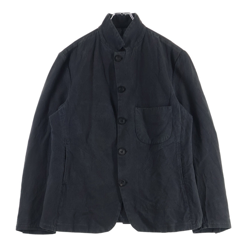 Geoffrey B.Small(ジェフリービースモール) 5B HIGH NECK TAILORED JACKET ハイネック テーラードジャケット ヘリンボーン ブラック