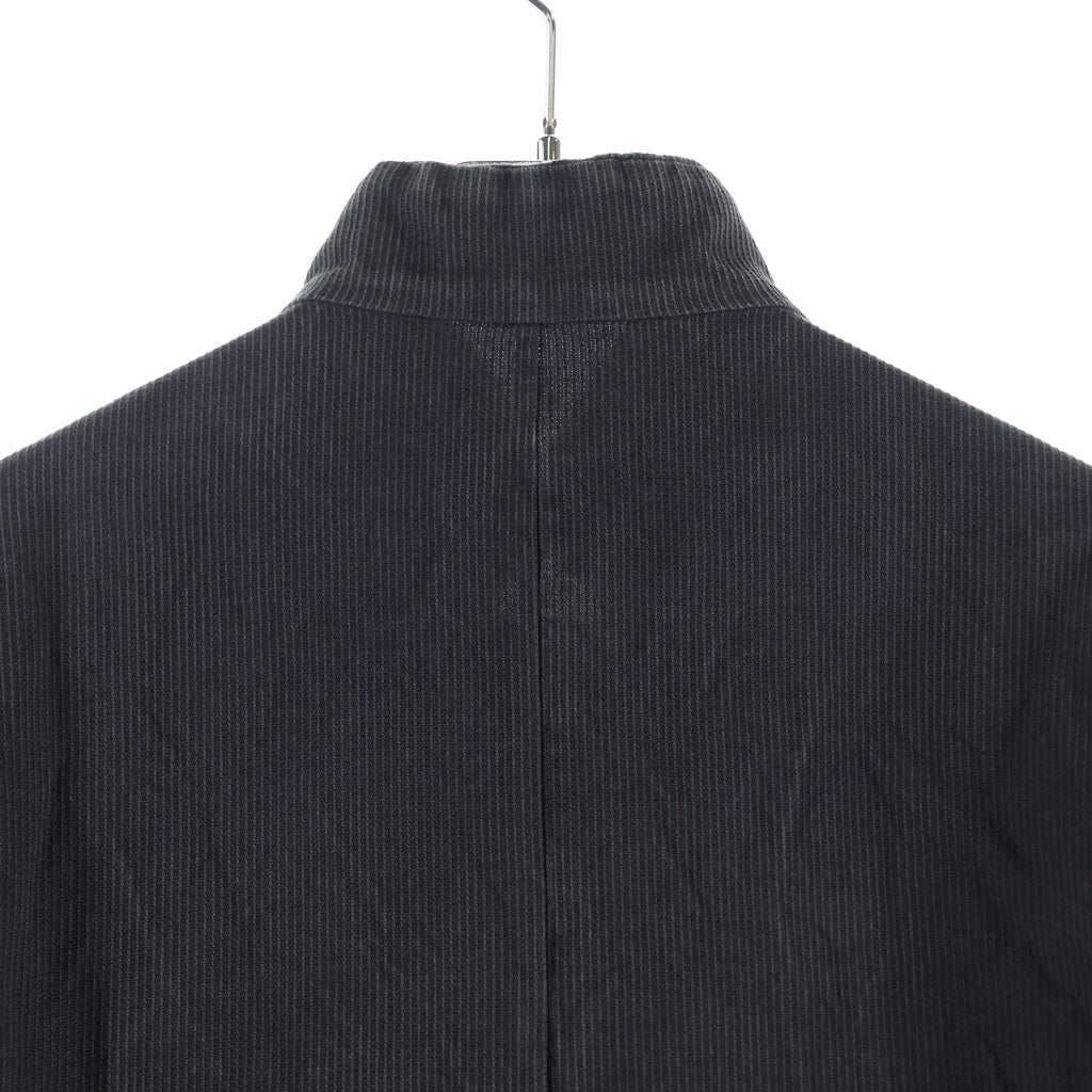 Geoffrey B.Small(ジェフリービースモール) 5B HIGH NECK TAILORED JACKET ハイネック テーラードジャケット ヘリンボーン ブラック