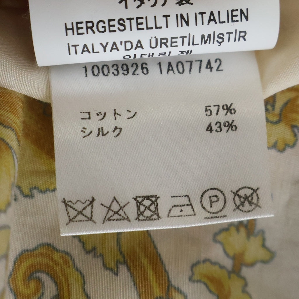 VERSACE(ヴェルサーチ) Baroque '92 Silk Vacation Shirt 1003926 1A07742 ハワイアン開襟 シルク総柄半袖シャツ ピンク