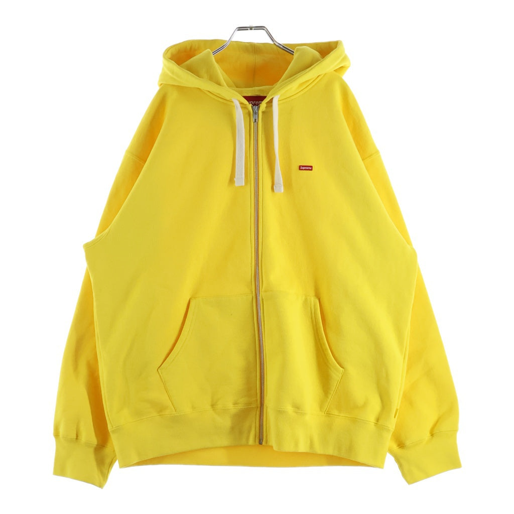 SUPREME(シュプリーム) 22AW ZIP UP HOODED SWEATSHIRT SMALL BOX LOGO スモールボックスロゴ ジップアップ フーディー パーカー イエロー