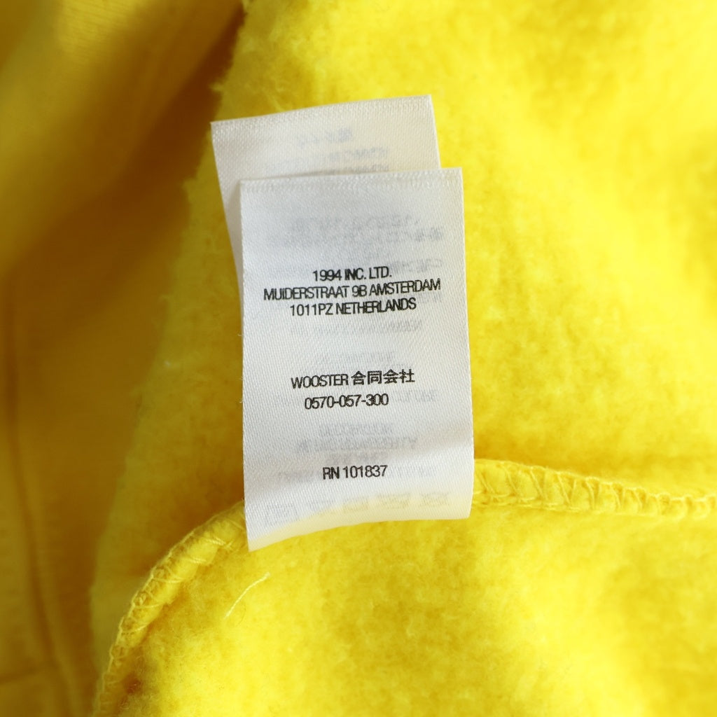 SUPREME(シュプリーム) 22AW ZIP UP HOODED SWEATSHIRT SMALL BOX LOGO スモールボックスロゴ ジップアップ フーディー パーカー イエロー