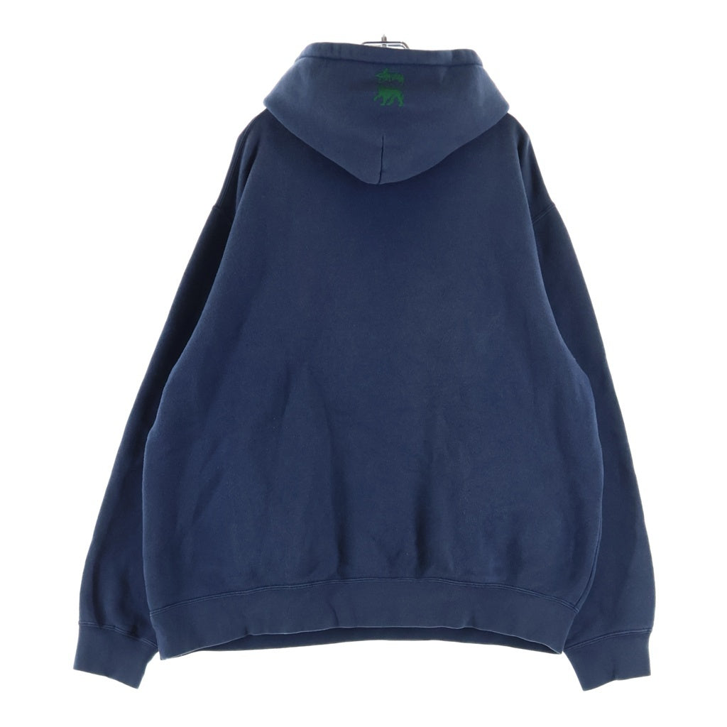 STUSSY(ステューシー) 90-00S OLD オールド ラスタカラー フロントプリント フーディー スウェット パーカー ネイビー