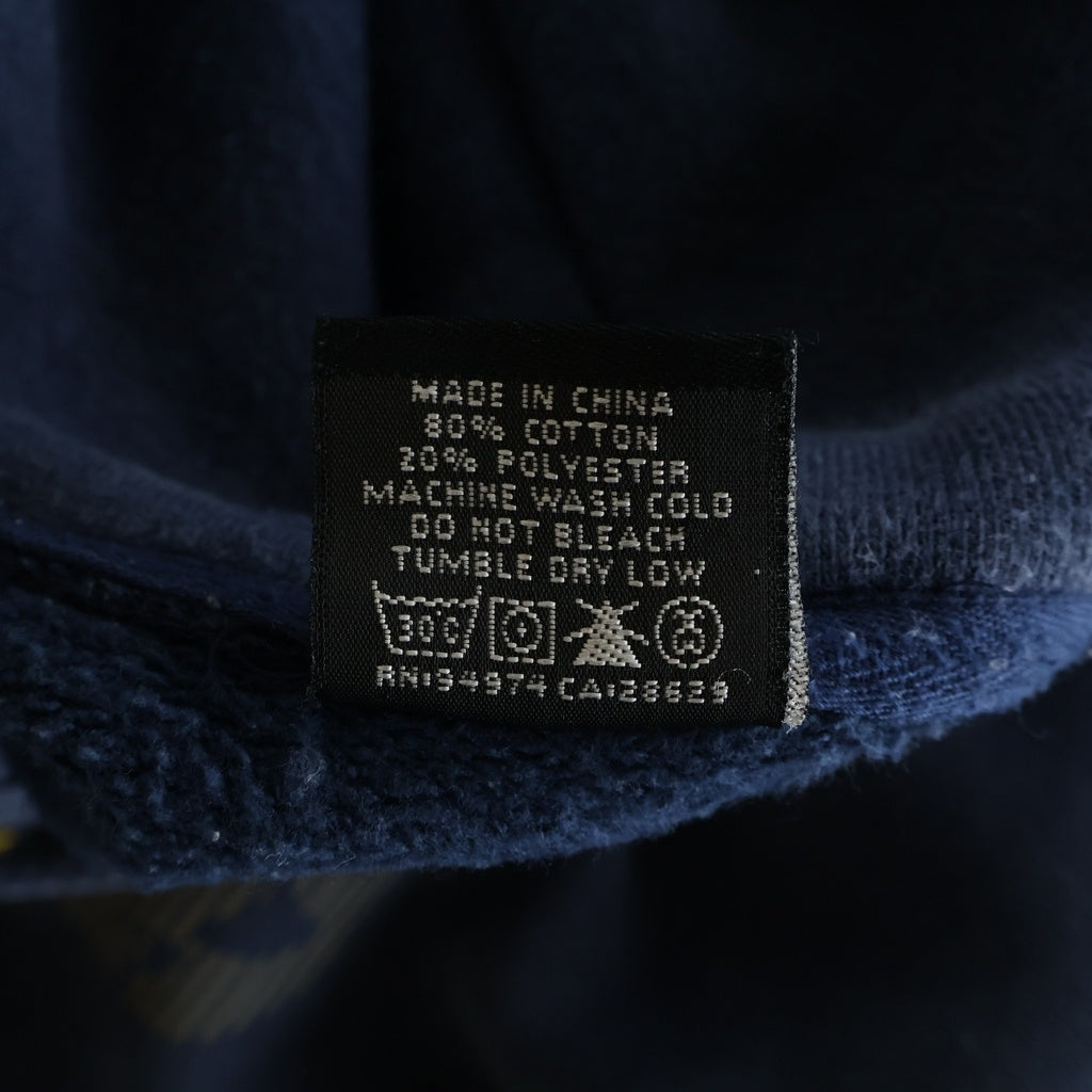STUSSY(ステューシー) 90-00S OLD オールド ラスタカラー フロントプリント フーディー スウェット パーカー ネイビー