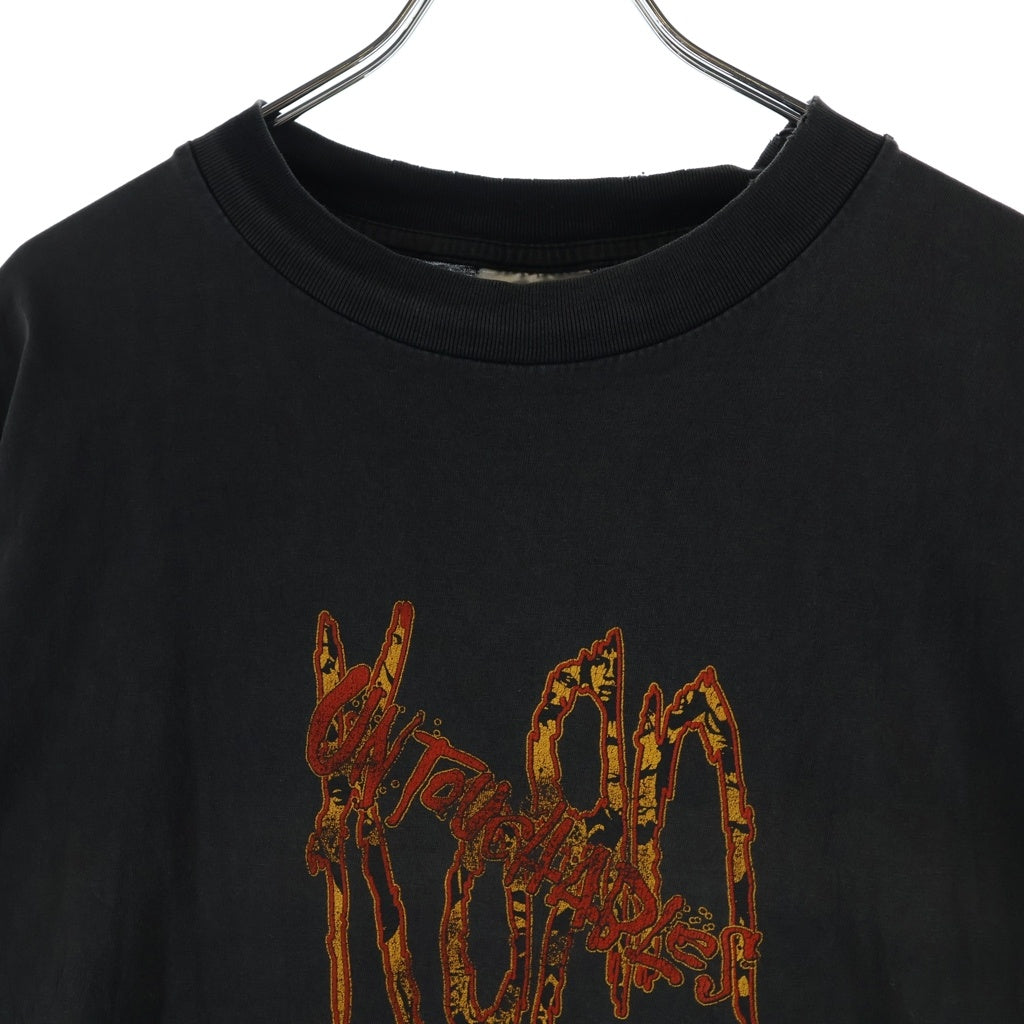 VINTAGE(ヴィンテージ) 00S KORN UNTOUCHABLES EURO BOOT TEE コーン ユーロ ブート バンド 半袖Tシャツ カットソー ブラック