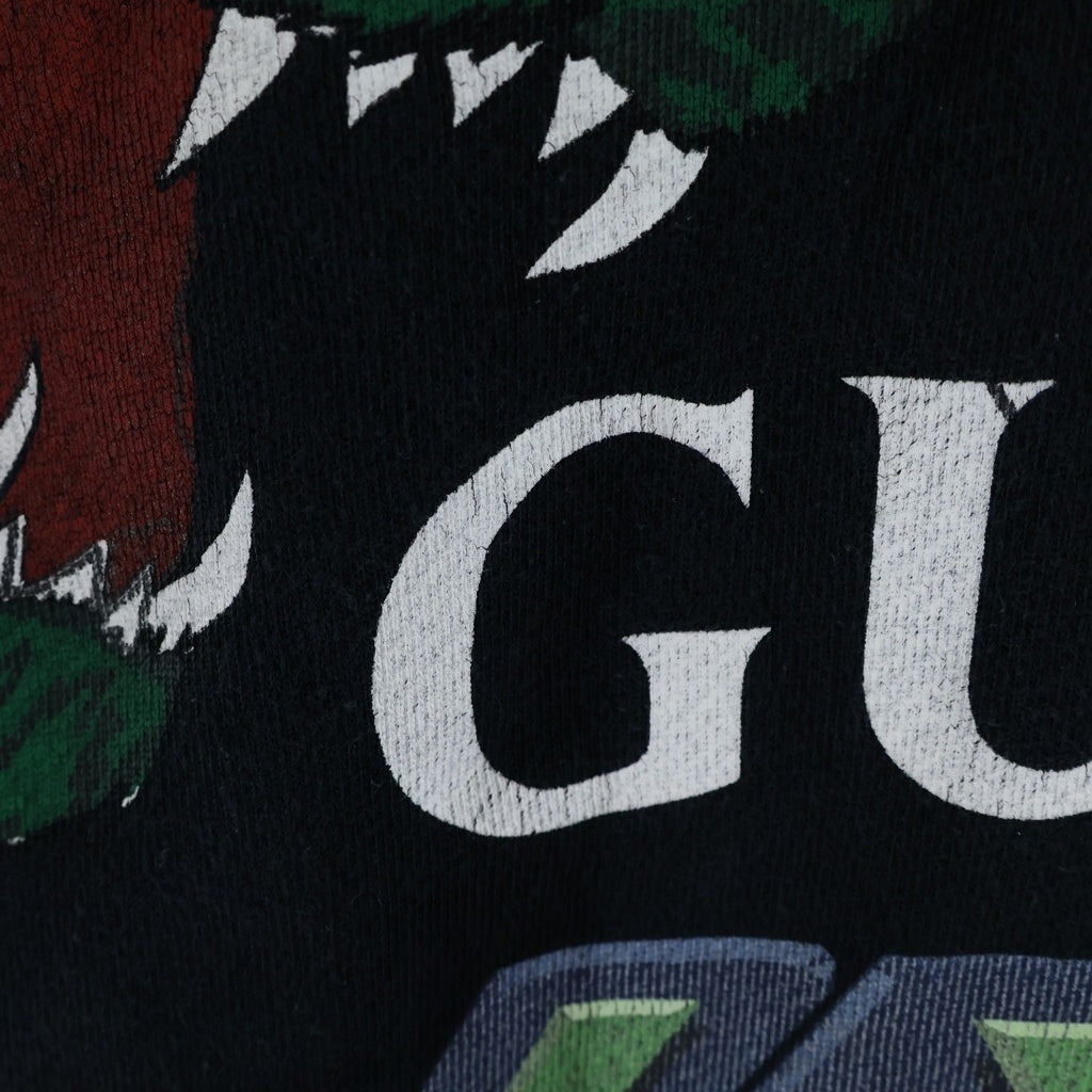 GUCCI(グッチ) LOVED Tiger-print cotton hooded sweatshirt タイガープリント プルオーバー パーカー ブラック 475374 XJAKO