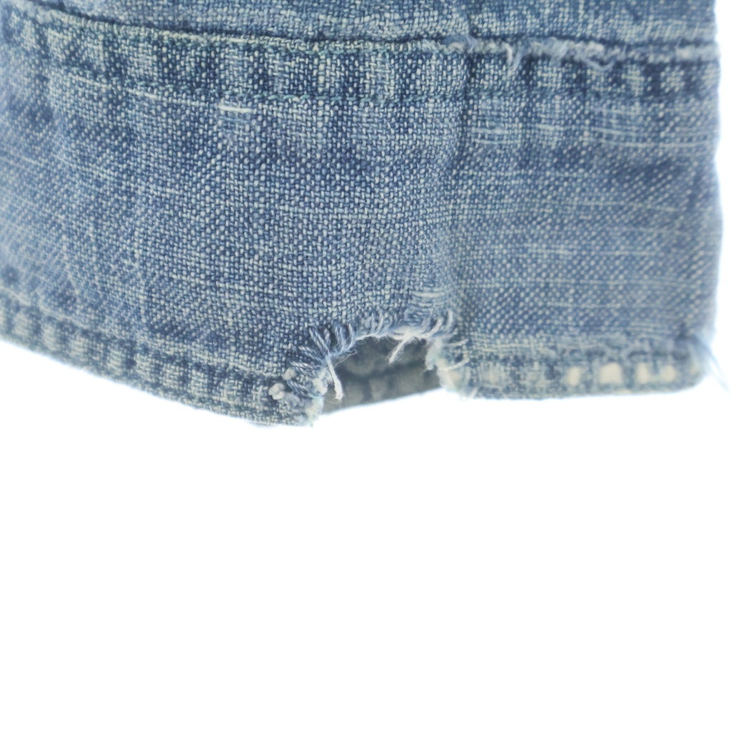 RRL(ダブルアールエル) xFree&Easy 2011 Repaired Shipwright Pullover Shirt 世界32着限定 コラボレーション プルオーバーシャツ インディゴ