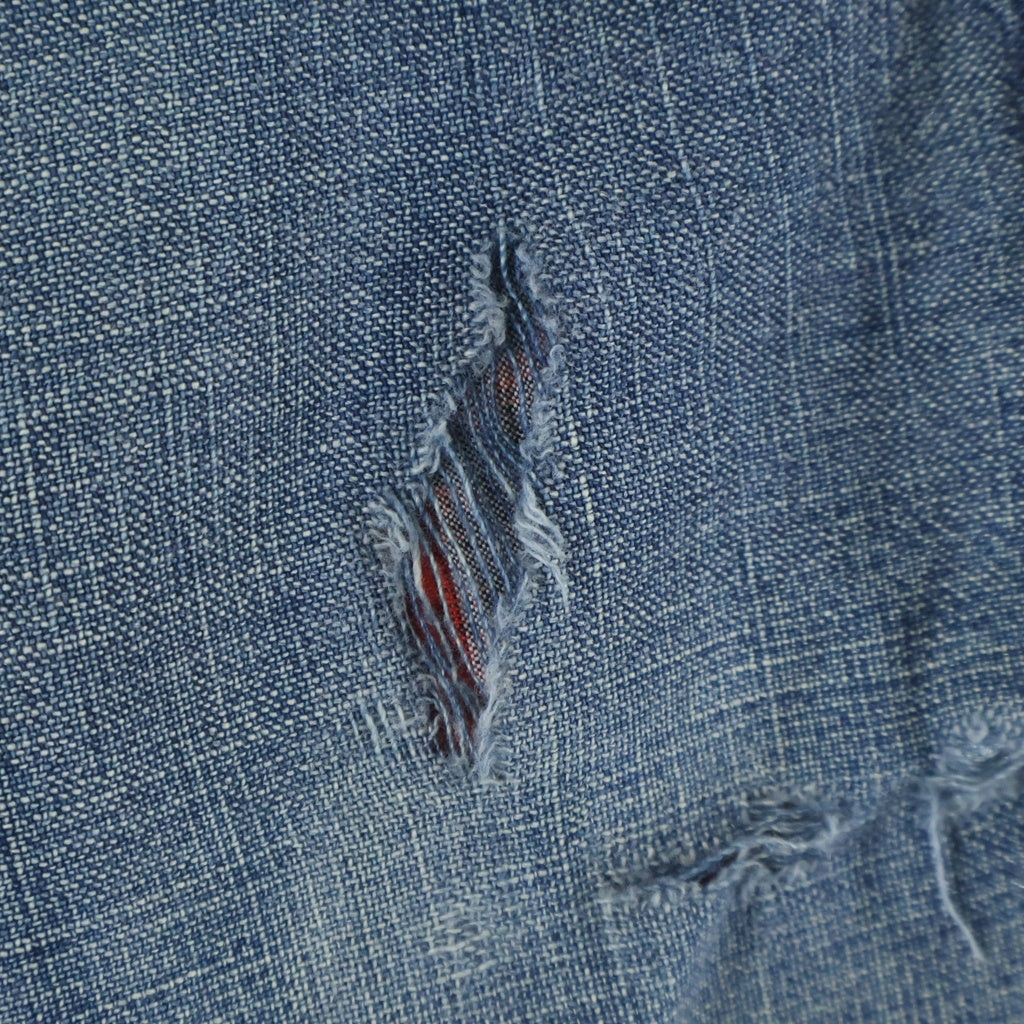 RRL(ダブルアールエル) xFree&Easy 2011 Repaired Shipwright Pullover Shirt 世界32着限定 コラボレーション プルオーバーシャツ インディゴ