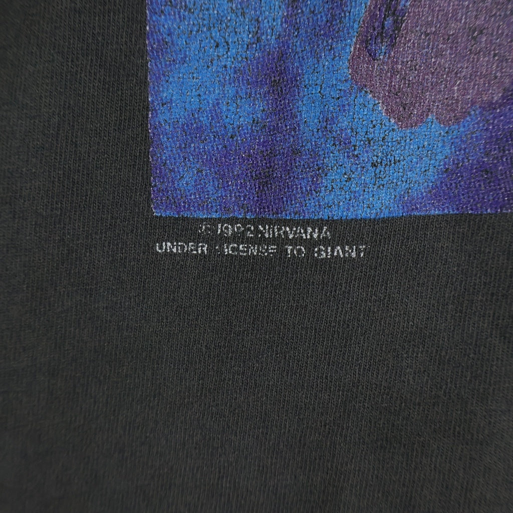 VINTAGE(ヴィンテージ) 90S VINTAGE NIRVANA SLIVER GIANTボディ ニルヴァーナ スリヴァー ヴィンテージ 両面プリントTシャツ 半袖カットソー ブラック