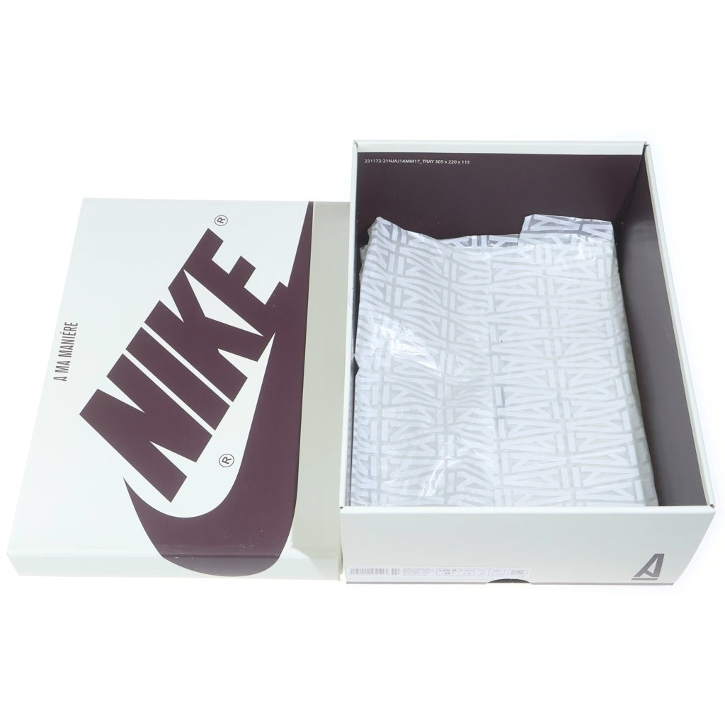 NIKE(ナイキ) ×A MA MANIERE AIR JORDAN 1 RETRO HIGH OG SP SAIL AND BURGUNDY アママニエール エアジョーダン1 レトロ ハイカットスニーカー US9.5/27.5cm DO7097-100