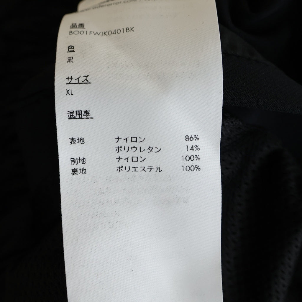 ADER ERROR(アーダーエラー) 25AW TRESSY TRACK JAKCET BO01FWJK0401BKXL フード着脱可能 トラックジャケット ジップアップブルゾン ブラック