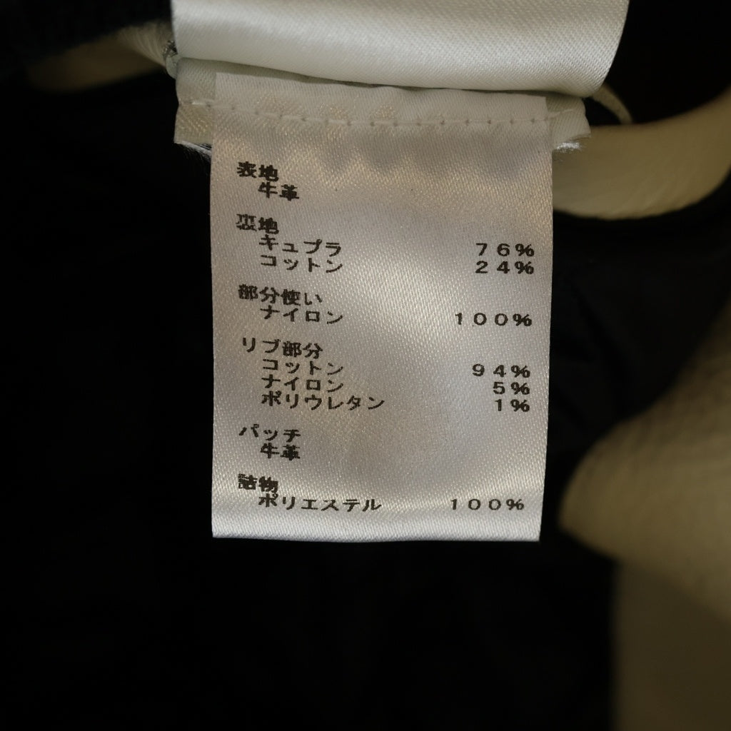 LOUIS VUITTON(ルイヴィトン) 24SS LEATHER NYLON VARSITY JACKET 1AFAGL RM241M BQV HQL02E シグネチャー バーシティー アームダミエロゴ スタジアムジャケット