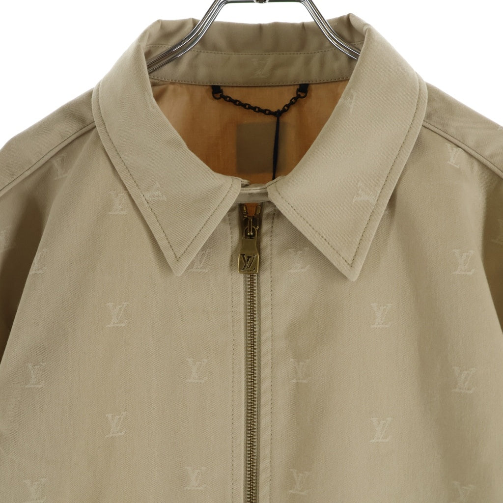 LOUIS VUITTON(ルイヴィトン) 24AW LV LOGO ALLOVER ZIPUP JACKET 1AFQE9 RM242MQ KKA HRB41W LVロゴ総柄 ジップアップジャケット ベージュ