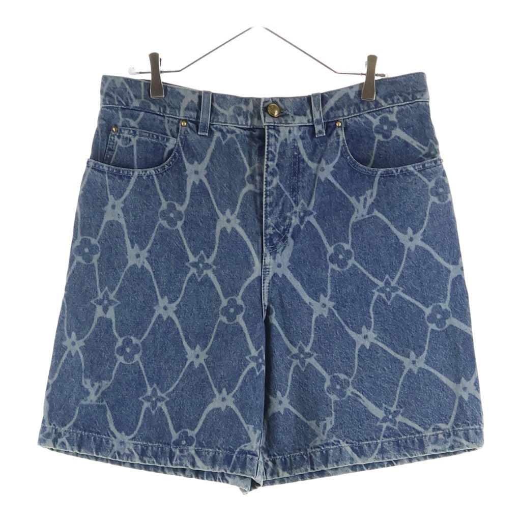 LOUIS VUITTON(ルイヴィトン) 24AW LV MONOGRAM DENIM SHORT PANTS 1AFQFF RM242MM KOE HRD24W LVモノグラム デニムハーフパンツ ショーツ ブルー
