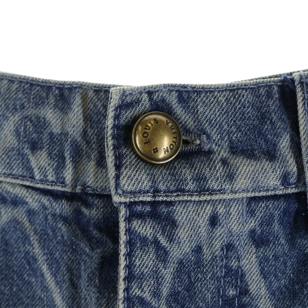 LOUIS VUITTON(ルイヴィトン) 24AW LV MONOGRAM DENIM SHORT PANTS 1AFQFF RM242MM KOE HRD24W LVモノグラム デニムハーフパンツ ショーツ ブルー