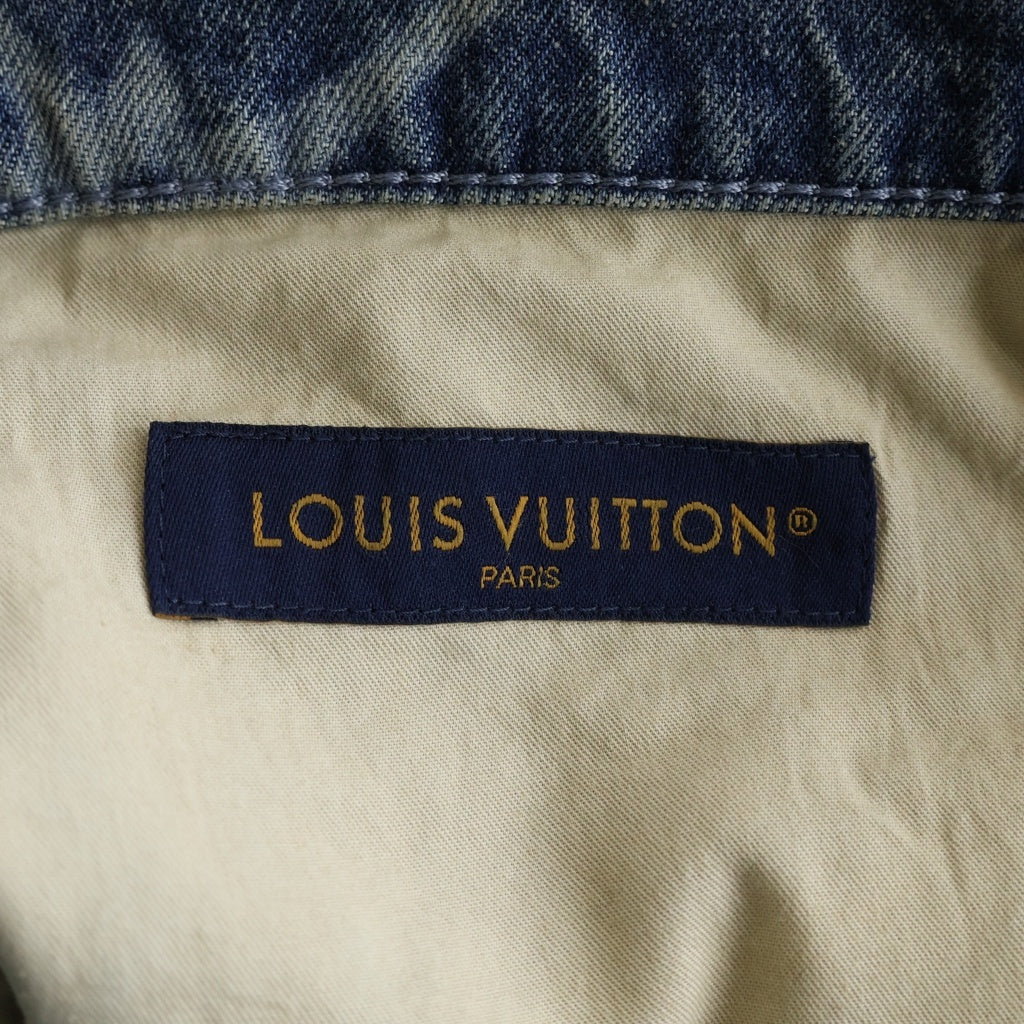 LOUIS VUITTON(ルイヴィトン) 24AW LV MONOGRAM DENIM SHORT PANTS 1AFQFF RM242MM KOE HRD24W LVモノグラム デニムハーフパンツ ショーツ ブルー
