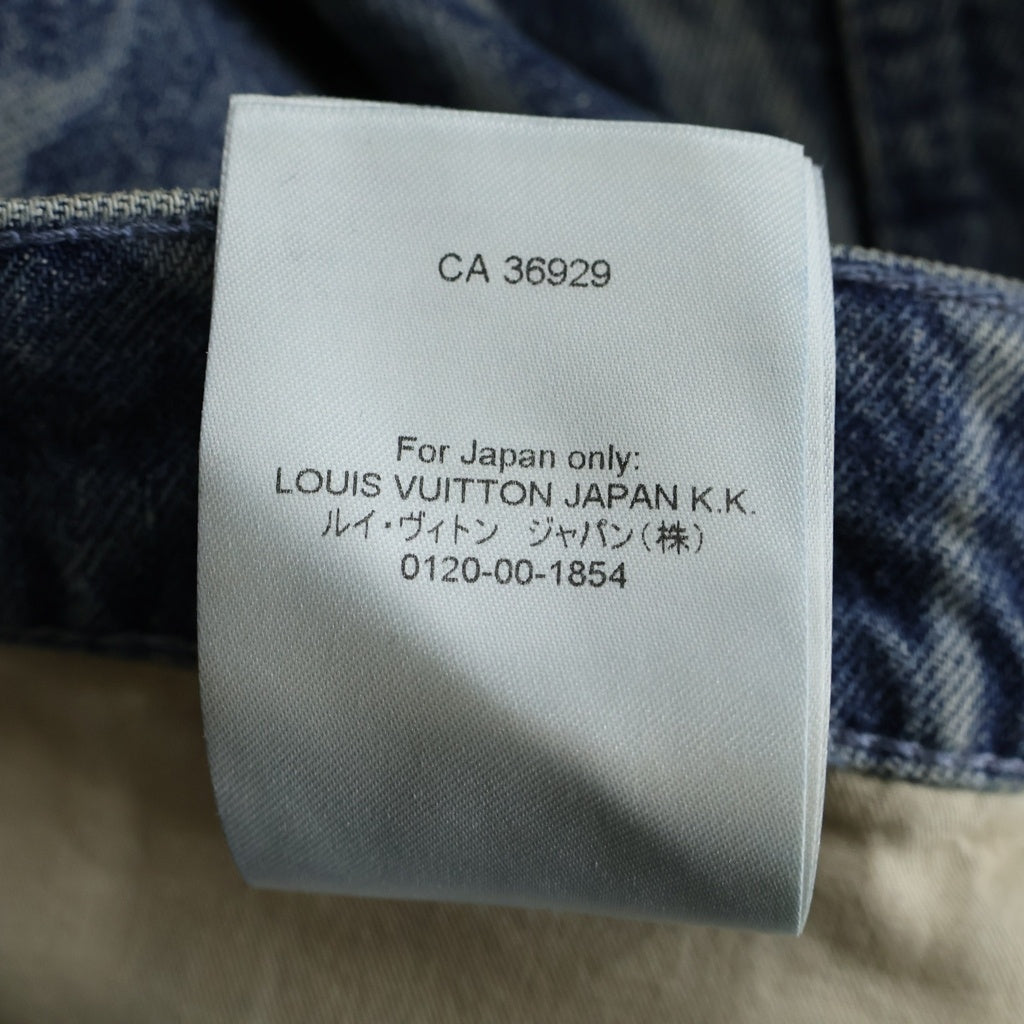 LOUIS VUITTON(ルイヴィトン) 24AW LV MONOGRAM DENIM SHORT PANTS 1AFQFF RM242MM KOE HRD24W LVモノグラム デニムハーフパンツ ショーツ ブルー