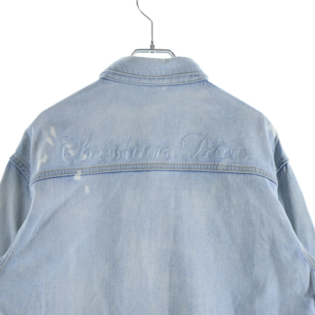 DIOR(ディオール) 21AW KENNY SCHARF ケニー シャーフ ロゴ 長袖 デニムシャツ インディゴ 113D585CY999