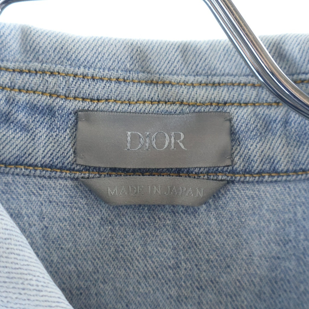 DIOR(ディオール) 21AW KENNY SCHARF ケニー シャーフ ロゴ 長袖 デニムシャツ インディゴ 113D585CY999