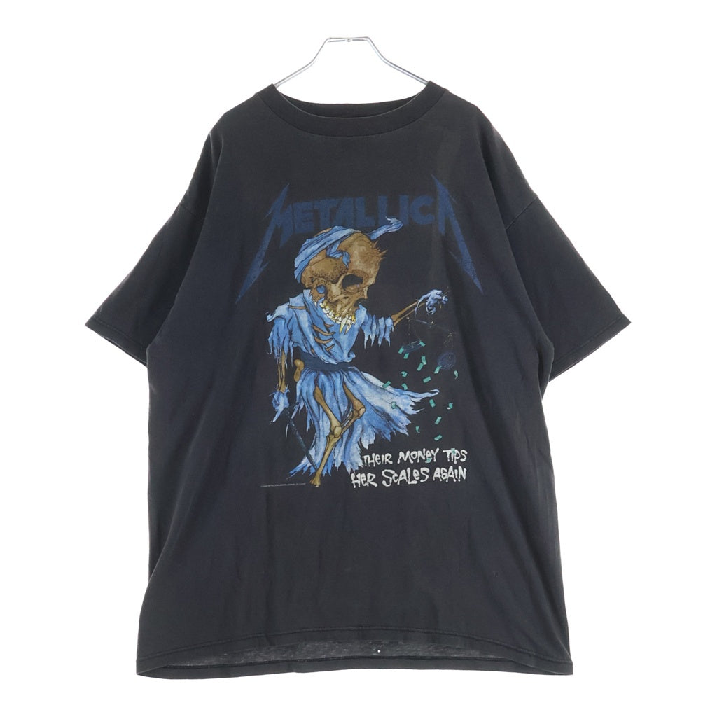 VINTAGE(ヴィンテージ) 90S METALLICA PUSHEAD DOR IS 1994 TEE パスヘッド 両面プリント半袖カットソーTシャツ ブラック