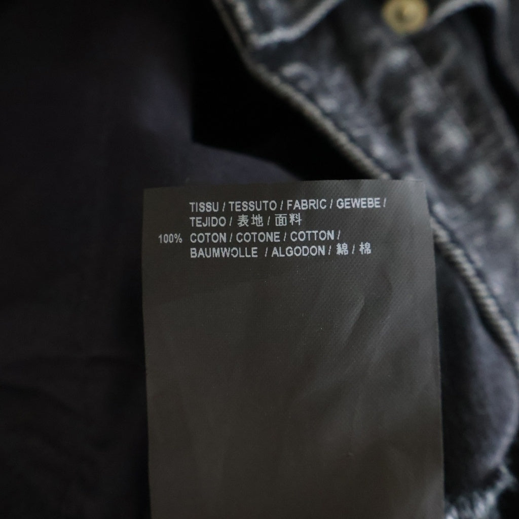 SAINT LAURENT PARIS(サンローランパリ) 14AW Hedi Slimane D02 M/SK-LW TAPERED DENIM PANTS エディ期 ニークラッシュ スキニー ジーンズ ダメージ加工 テーパード デニムパンツ 04700 YG805