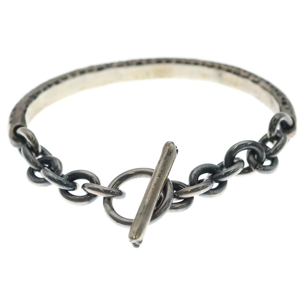 NO BRAND(ノーブランド) TOBIAS WISTISEN POETIC HALF BANGLE 詩刻印 バングル シルバー