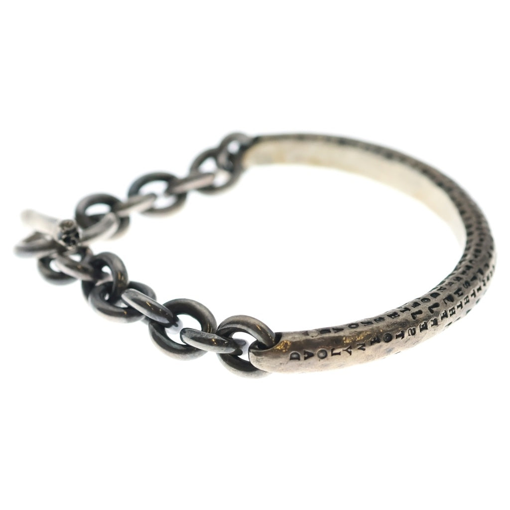 NO BRAND(ノーブランド) TOBIAS WISTISEN POETIC HALF BANGLE 詩刻印 バングル シルバー